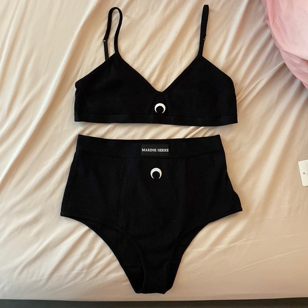 (SOLD) Marine Serre ribbed set